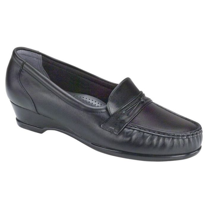 SAS Women's Easier Slip On Loafer-Black - Click Image to Close