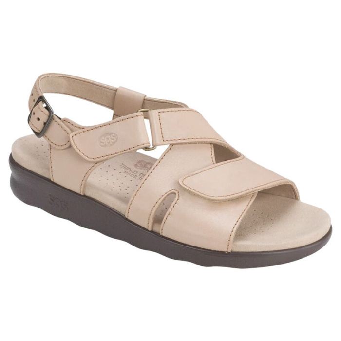 SAS Women's Huggy Cross Strap Sandal-Truffle