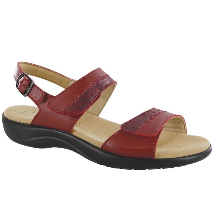 SAS Women's Nudu Heel Strap Sandal-Ruby / Cabernet