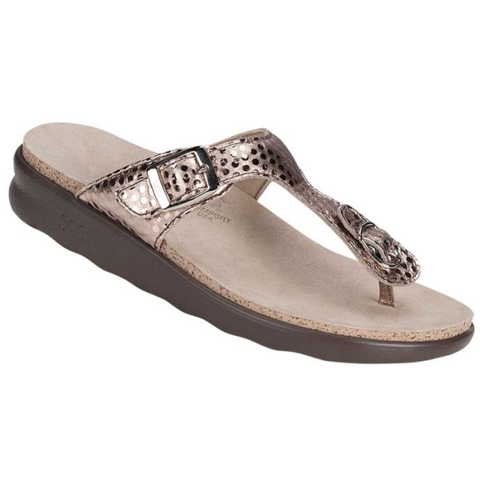 SAS Women's Sanibel T-Strap Slide Sandal-Oro - Click Image to Close