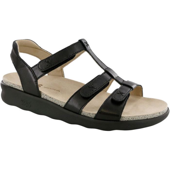 SAS Women's Sorrento T-Strap Sandal-Black