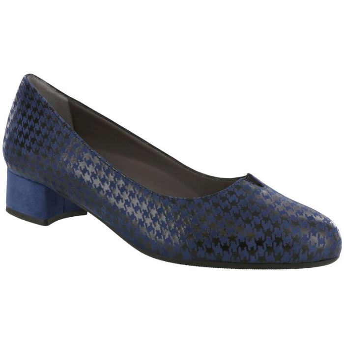 SAS Women's Piera Block Heel Pump-Tetris Navy