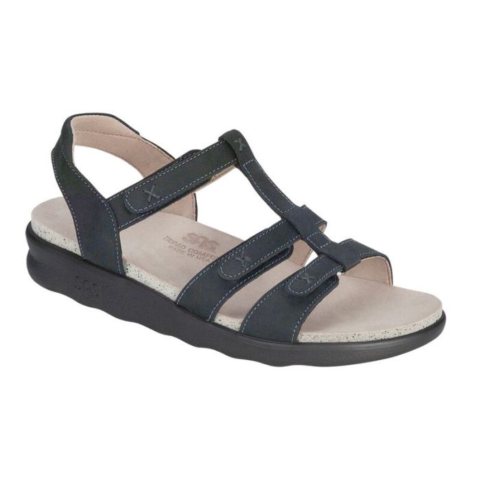 SAS Women's Sorrento T-Strap Sandal-Nero - Click Image to Close