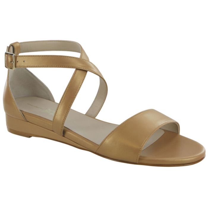 SAS Women's Simone Cross Strap Wedge Sandal-Caramel - Click Image to Close