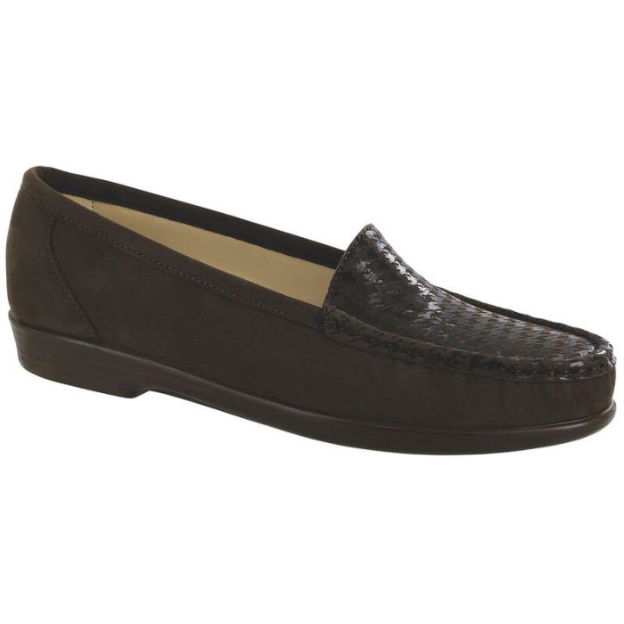 SAS Women's Simplify Slip On Loafer-Brown Tetris - Click Image to Close