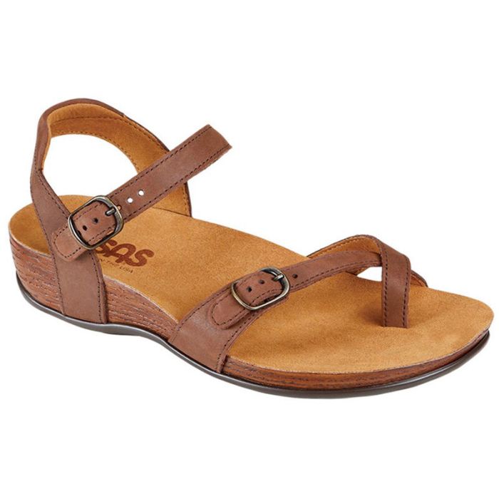 SAS Women's Pampa Toe Loop Sandal-Chocolate - Click Image to Close