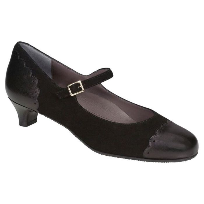 SAS Women's Cate Mary Jane Heel-Black - Click Image to Close