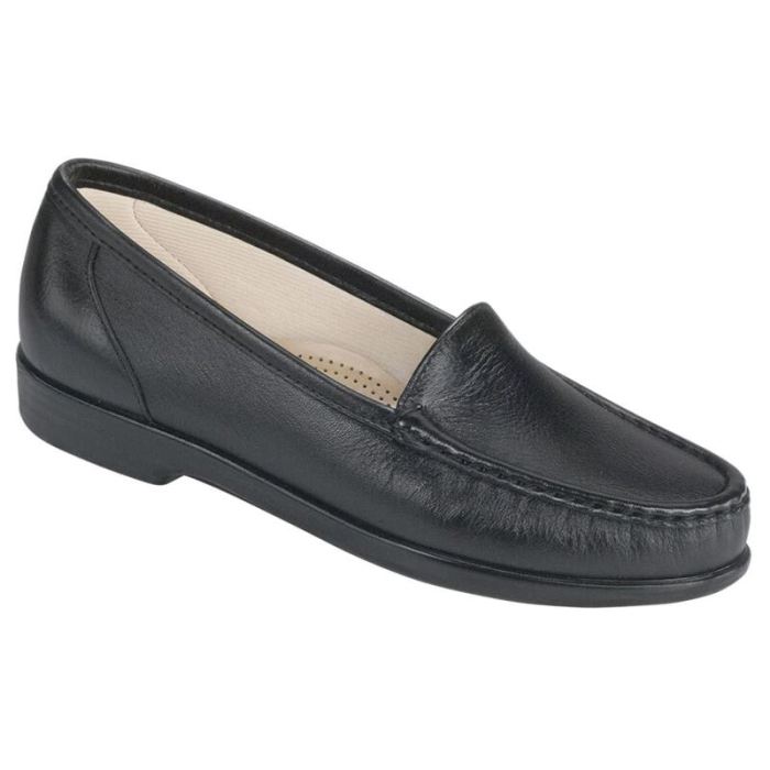 SAS Women's Simplify Slip On Loafer-Black - Click Image to Close