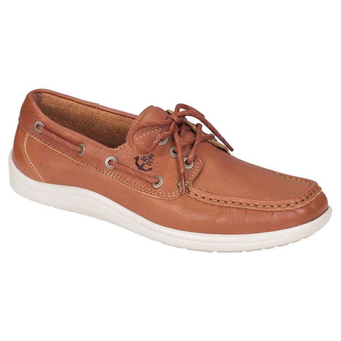 SAS Men's Decksider Lace Up Boat Shoe-Old Sand - Click Image to Close