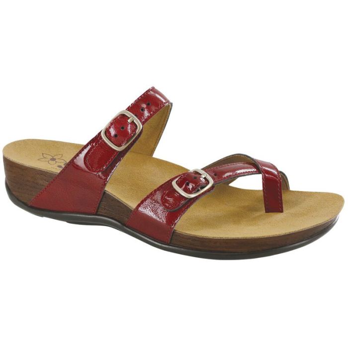 SAS Women's Shelly Toe Loop Slide Sandal-Lipstick - Click Image to Close