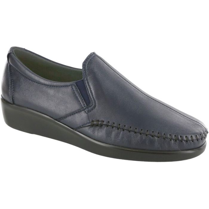 SAS Women's Dream Slip On Loafer-Navy