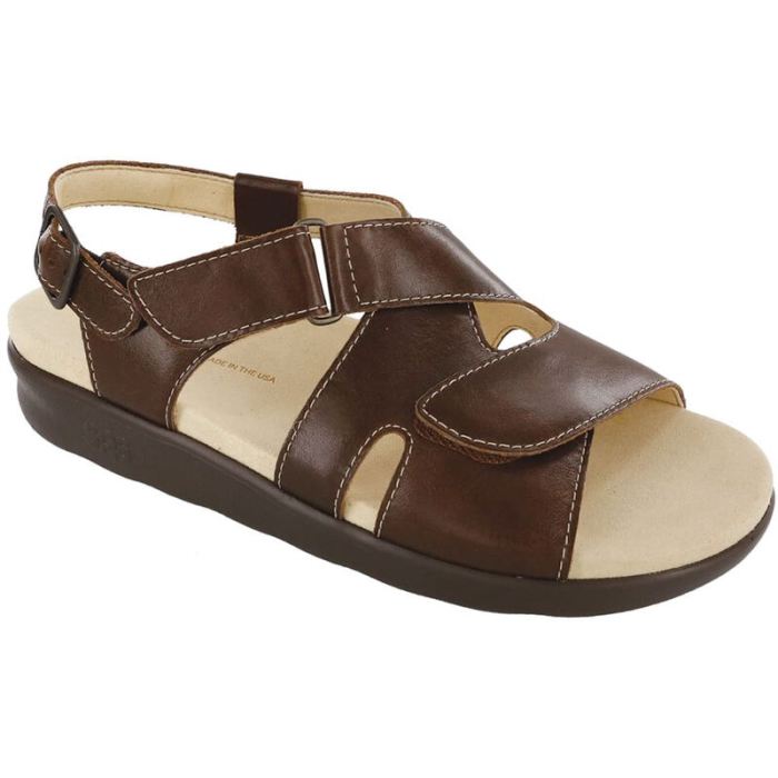 SAS Women's Huggy Cross Strap Sandal-Earth - Click Image to Close