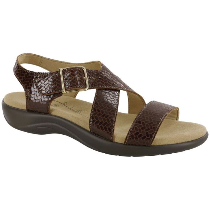 SAS Women's Laguna Cross Strap Sandal-Weave Henna