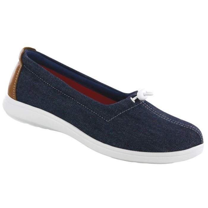 SAS Women's Funk Active Slip On Loafer-Blue Jean - Click Image to Close