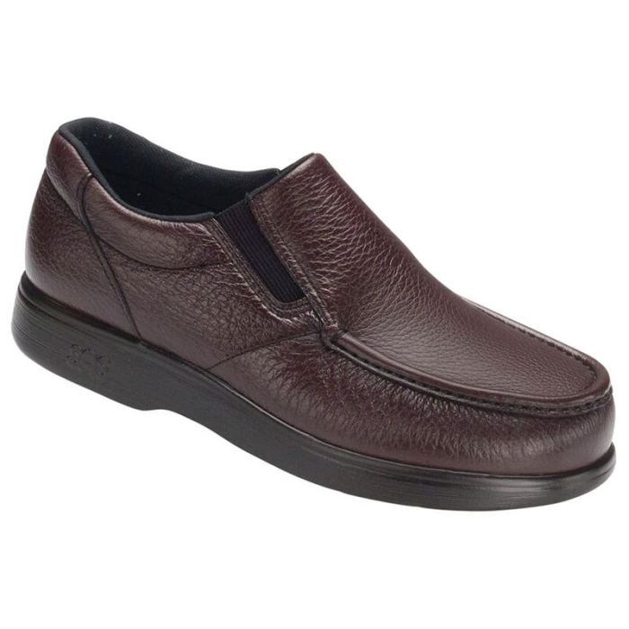 SAS Men's Side Gore Slip On Loafer-Cordovan