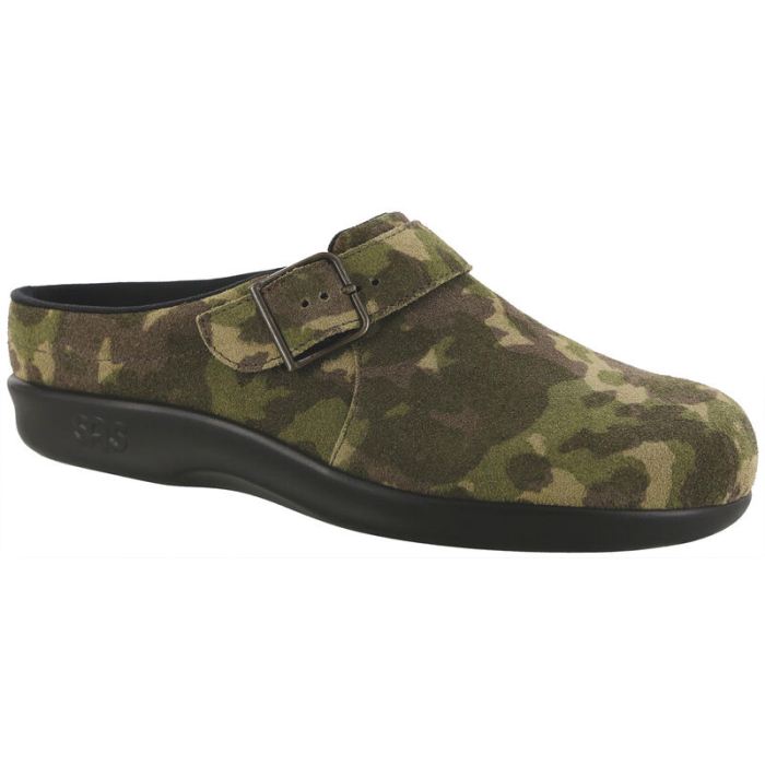 SAS Women's Clog Slip On Loafer-Camo