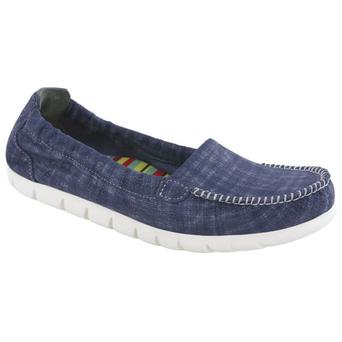 SAS Women's Sunny Slip On Loafer-Blue Jay - Click Image to Close