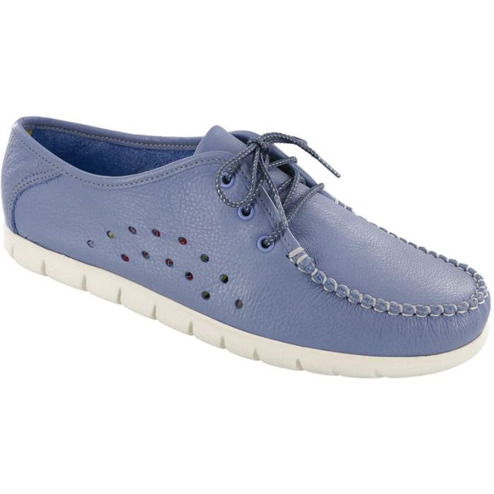 SAS Women's Breezy Lace Up Moc-Periwinkle - Click Image to Close