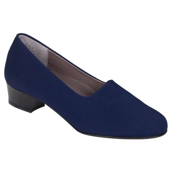 SAS Women's Lucia Slip On Heel-Navy