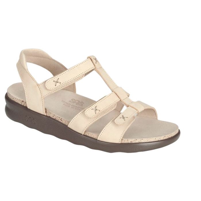 SAS Women's Sorrento T-Strap Sandal-Linen - Click Image to Close