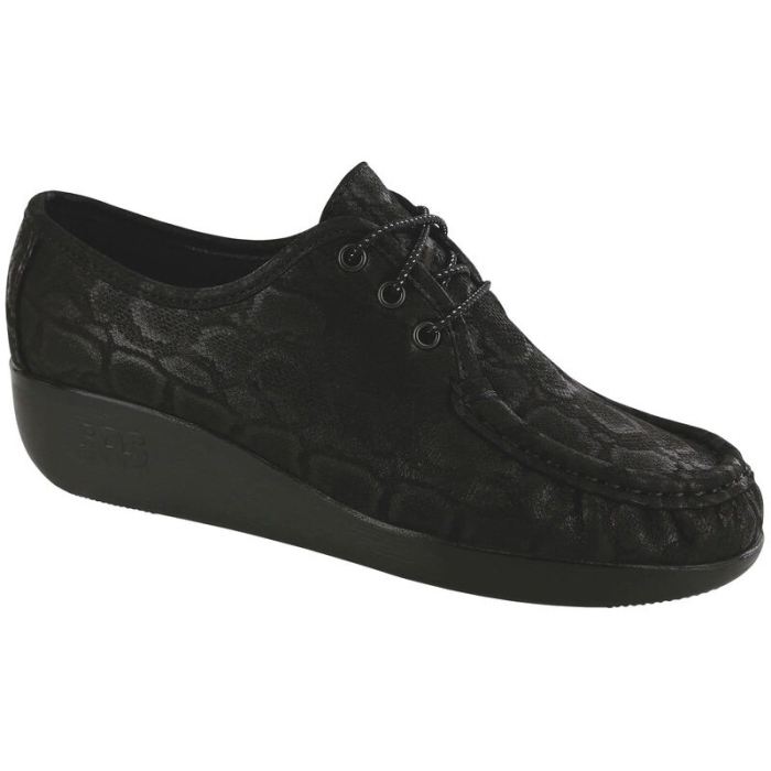 SAS Women's Bounce LTD Lace Up Moc-Nero Snake - Click Image to Close