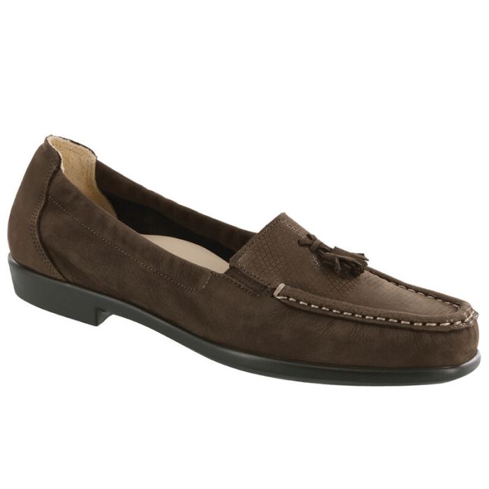 SAS Women's Hope Slip On Loafer-Brown Turf