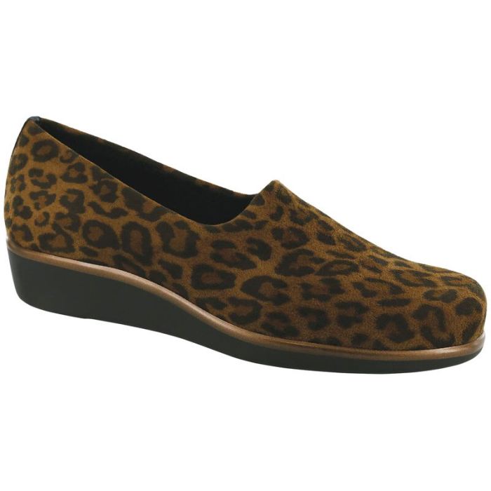 SAS Women's Bliss Slip On Wedge-Tan Leopard