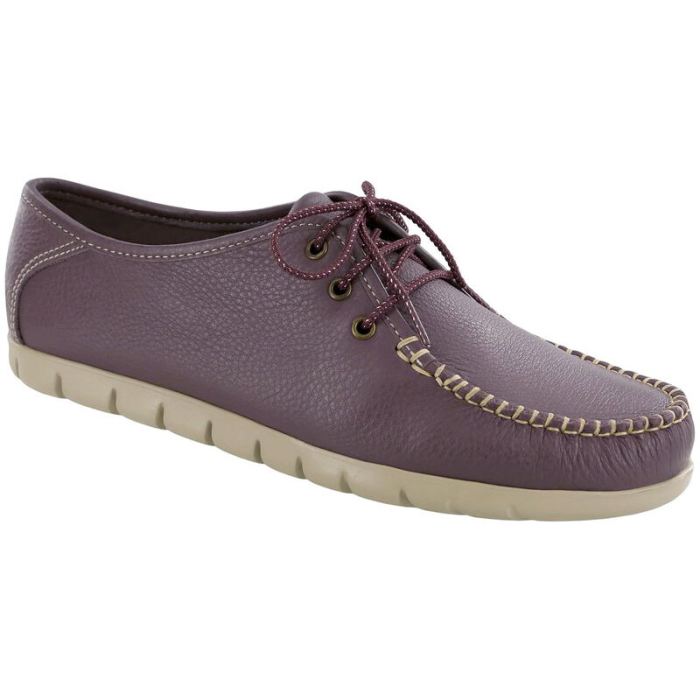 SAS Women's Breezy Lace Up Moc-Blackberry