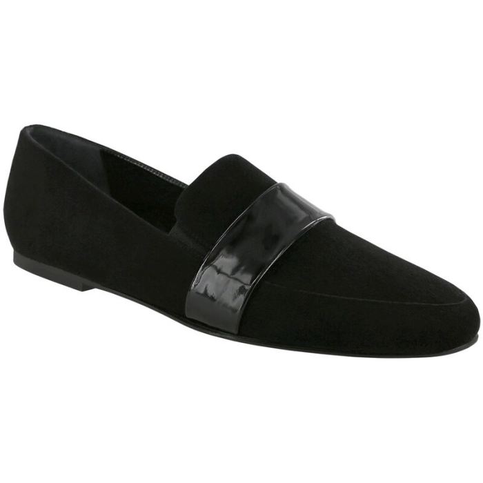 SAS Women's Luxe Slip On Loafer-Black / Suede Pat