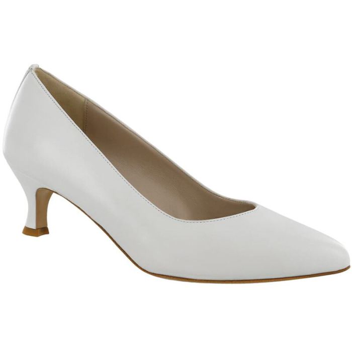 SAS Women's Moxie Kitten Heel-White