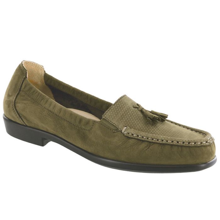 SAS Women's Hope Slip On Loafer-Green Tundra