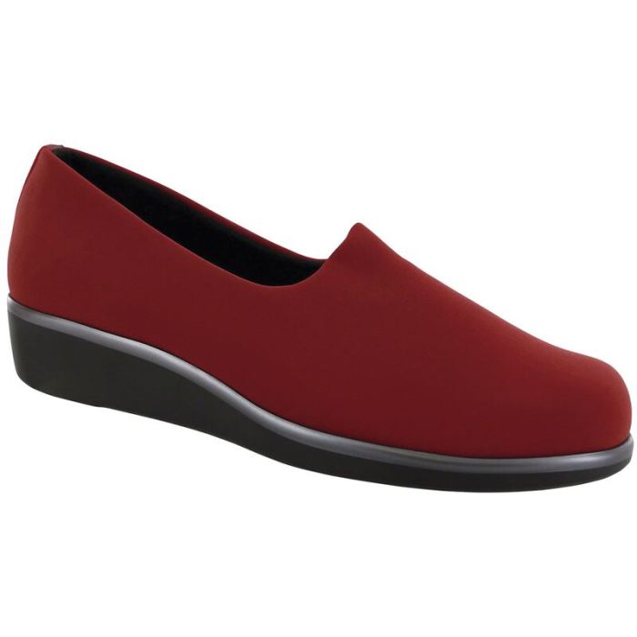 SAS Women's Bliss Slip On Wedge-Red - Click Image to Close