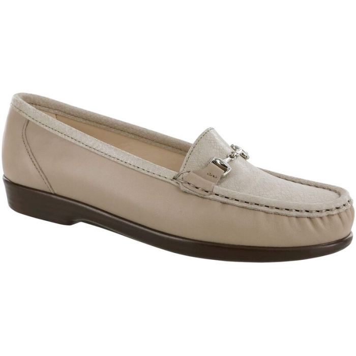 SAS Women's Metro Slip On Loafer-Taupe / Linen Web - Click Image to Close