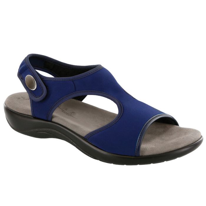 SAS Women's Harmony Heel Strap Sandal-Navy - Click Image to Close