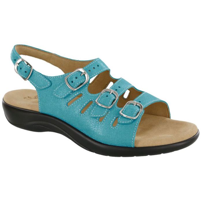 SAS Women's Mystic Slingback Sandal-Web Turquoise