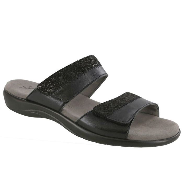 SAS Women's Nudu Slide Leather Sandal-Midnight