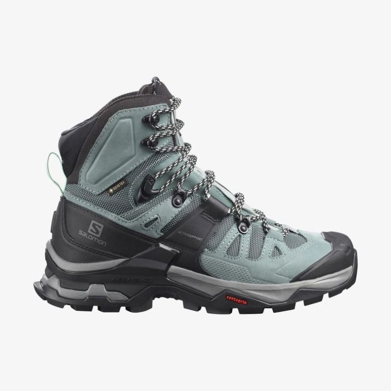 SALOMON WOMEN'S QUEST 4 GORE-TEX-Slate / Trooper / Opal Blue - Click Image to Close