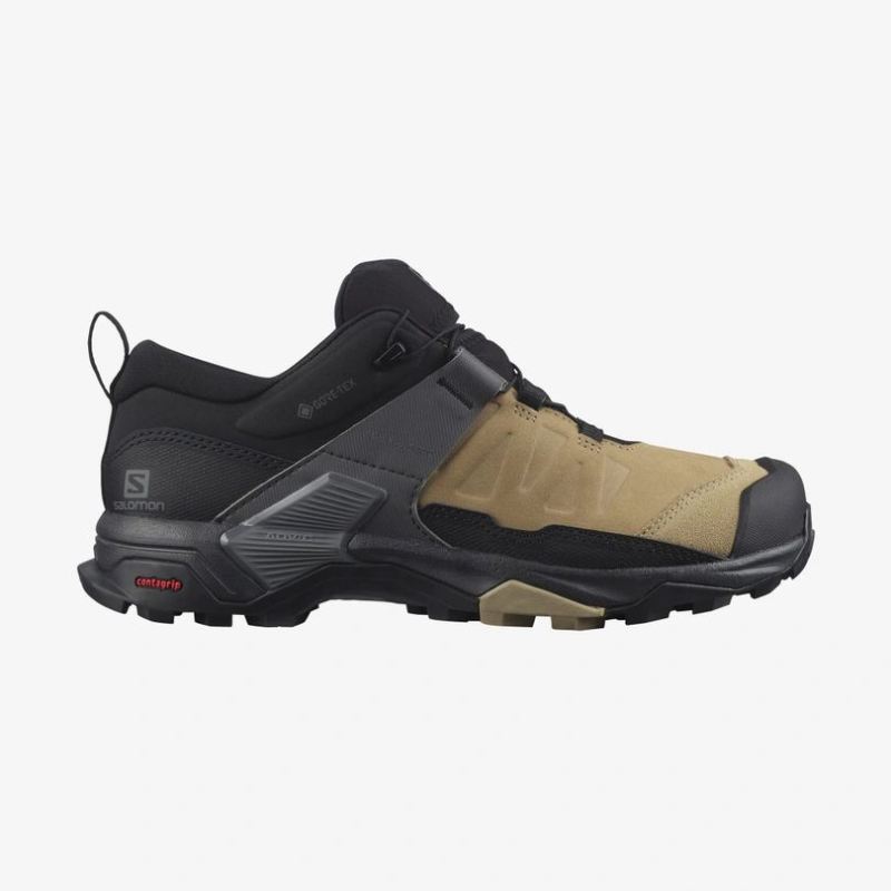 SALOMON WOMEN'S X ULTRA 4 LEATHER GORE-TEX-Kelp / Black / Quiet Shade - Click Image to Close