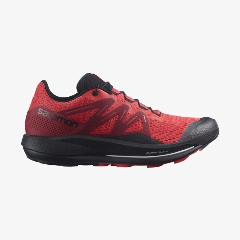 SALOMON MEN'S PULSAR TRAIL-Poppy Red / Biking Red / Black - Click Image to Close