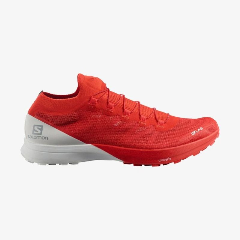 SALOMON WOMEN'S S/LAB SENSE 8-Racing Red / White / White