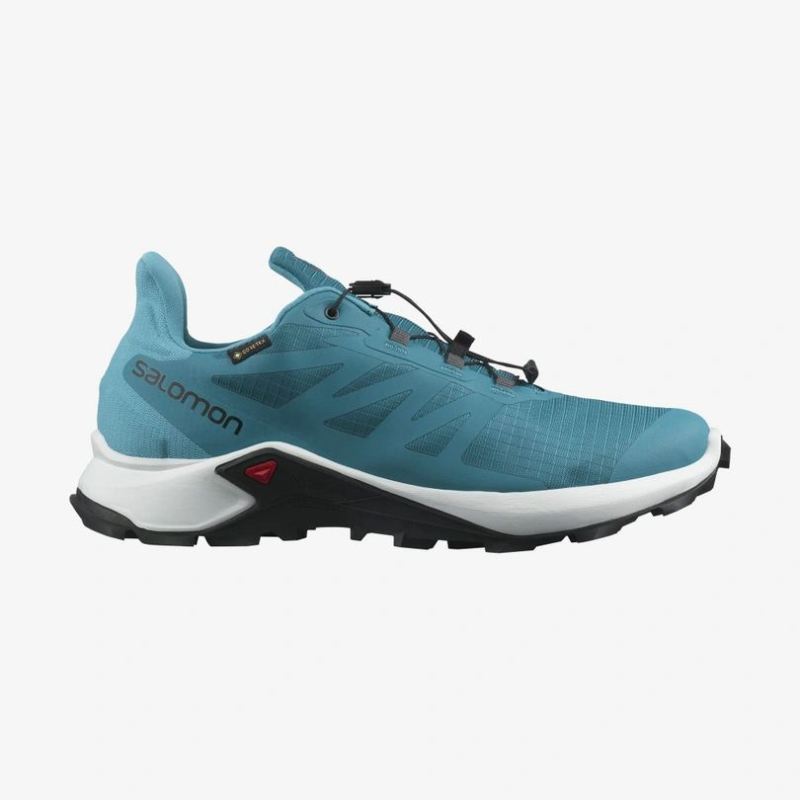 SALOMON MEN'S SUPERCROSS 3 GORE-TEX-Crystal Teal / White / Barrier Reef