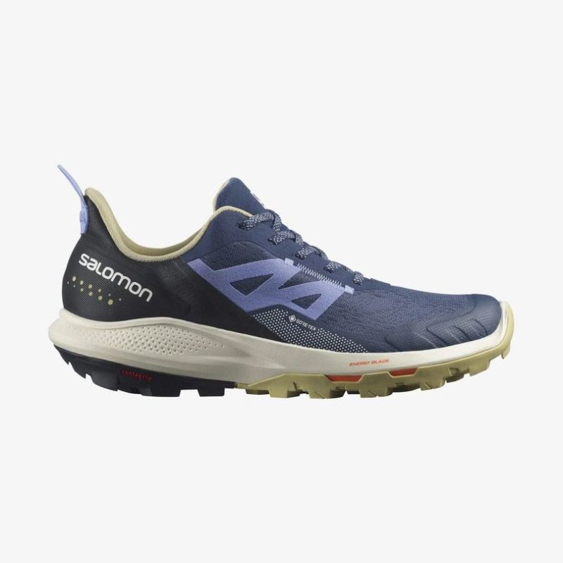 SALOMON WOMEN'S OUTPULSE GORE-TEX-Mood Indigo / Leek Green / Easter Egg