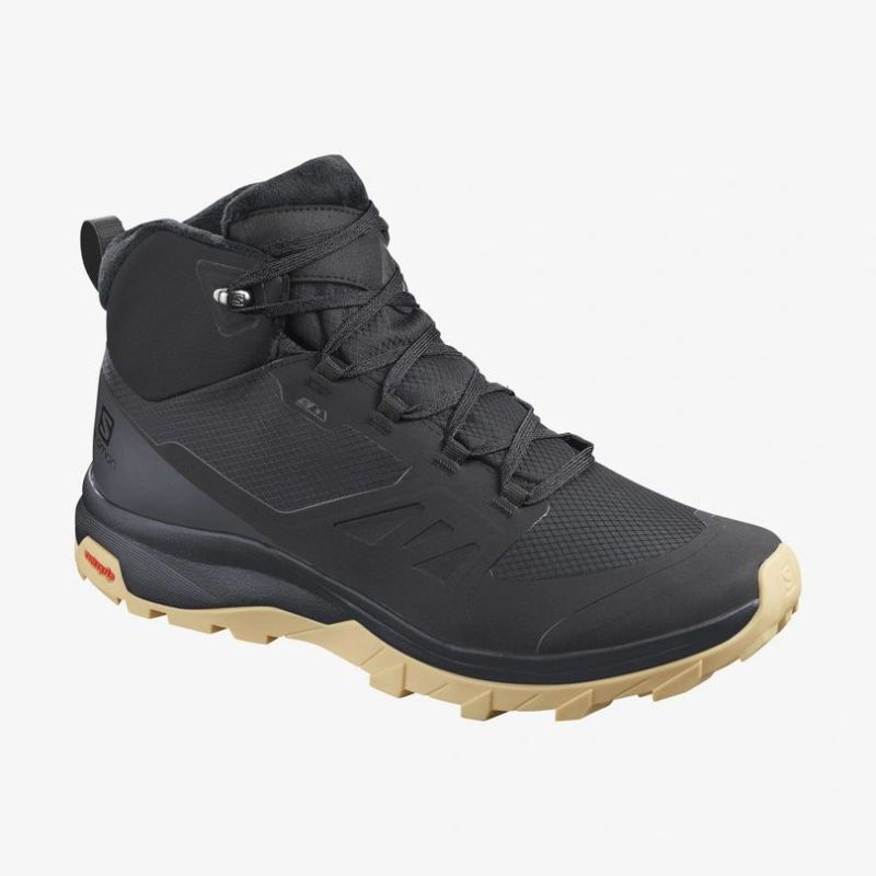 SALOMON MEN'S OUTSNAP CLIMASalomon | WATERPROOF-Black / Ebony / Gum1a