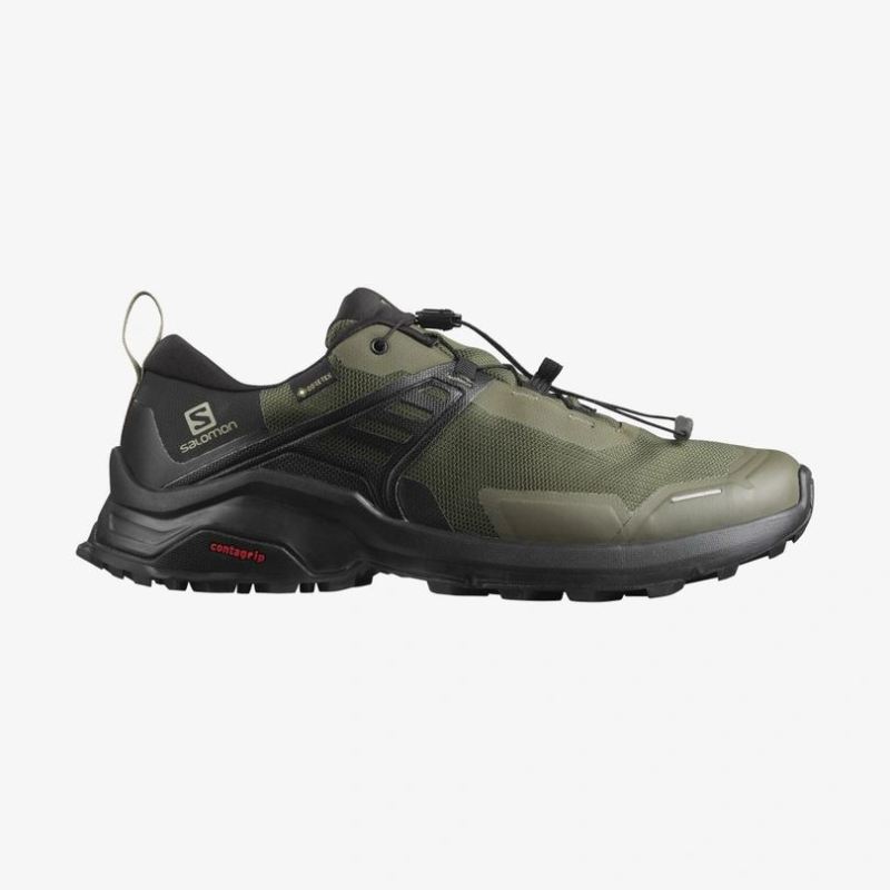 SALOMON MEN'S X RAISE GORE-TEX-Grape Leaf / Black / Black