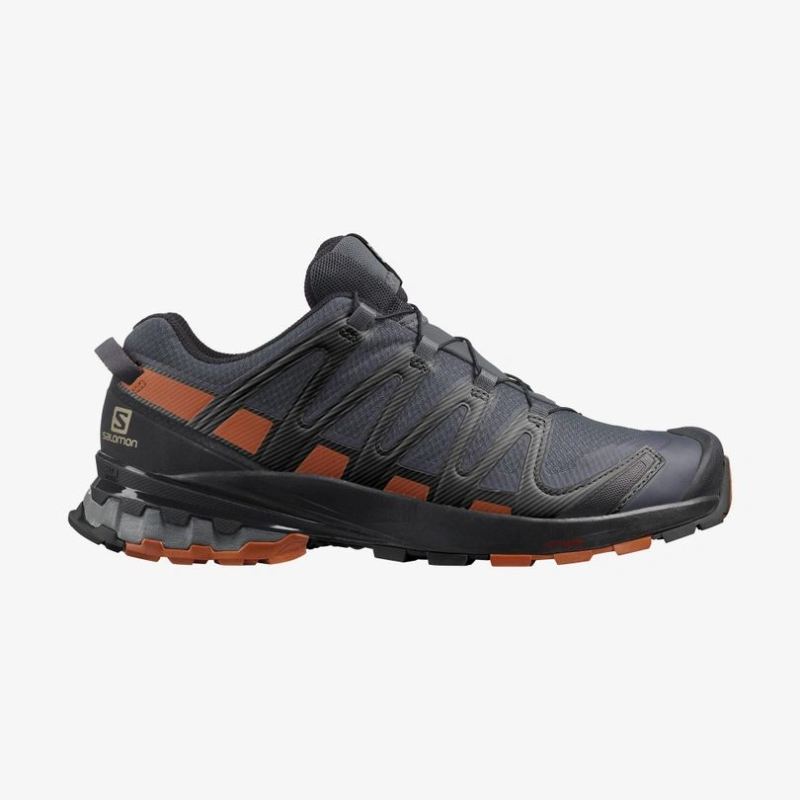 SALOMON MEN'S XA PRO 3D V8 GORE-TEX WIDE-Ebony / Caramel Cafe / Black - Click Image to Close