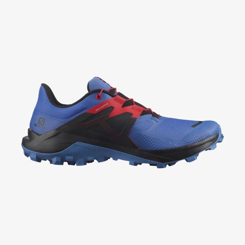 SALOMON MEN'S WILDCROSS 2-Palace Blue / Black / Goji Berry