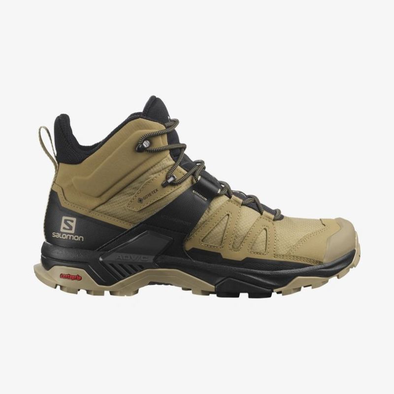 SALOMON MEN'S X ULTRA 4 MID GORE-TEX-Kelp / Black / Safari - Click Image to Close