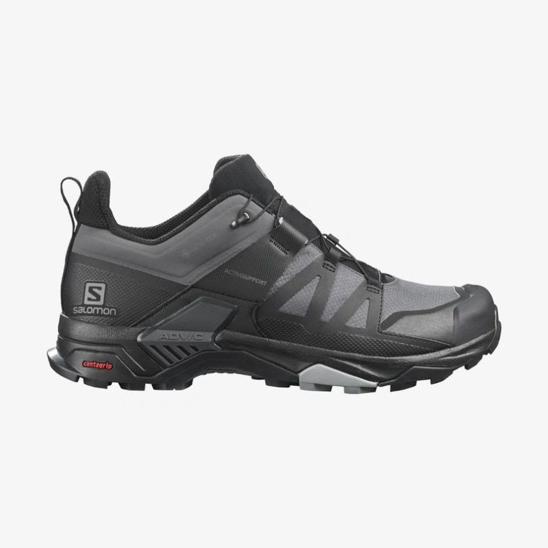 SALOMON MEN'S X ULTRA 4 WIDE GORE-TEX-Magnet / Black / Monument - Click Image to Close