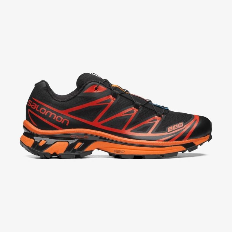 SALOMON WOMEN'S XT-6-Black / Magnet / Vibrant Orange