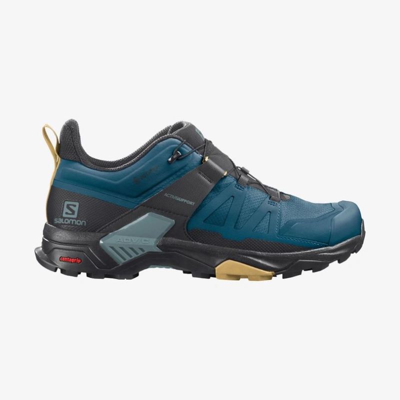 SALOMON MEN'S X ULTRA 4 GORE-TEX-Legion Blue / Black / Fall Leaf - Click Image to Close